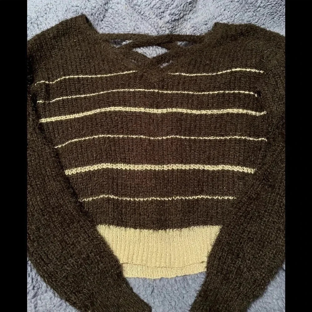 Black and silver sweater